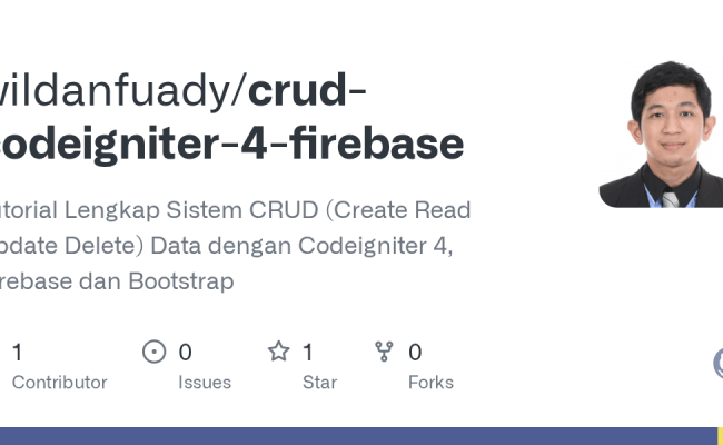 GitHub - Wildanfuady/crud-codeigniter-4-firebase: Tutorial Lengkap ...