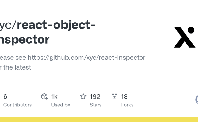 GitHub - Xyc/react-object-inspector: Please See Https://github.com/xyc ...