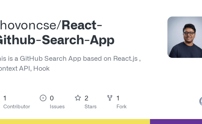 GitHub - Shovoncse/React-Github-Search-App: This Is A GitHub Search App ...