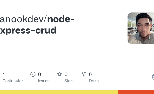 GitHub - Sanookdev/node-express-crud