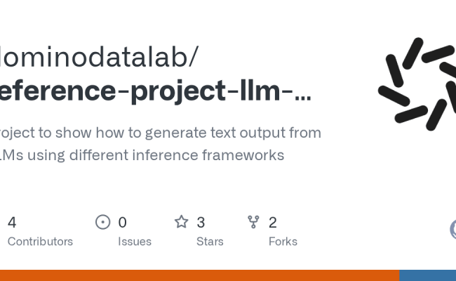 GitHub - Dominodatalab/reference-project-llm-inference: Project To Show ...