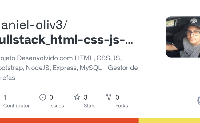 GitHub - Daniel-oliv3/fullstack_html-css-js-bootstrap-node: Projeto ...