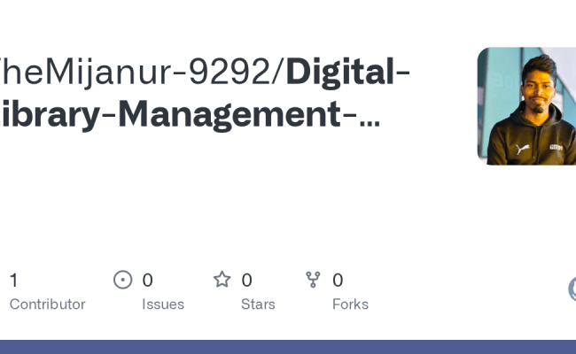 GitHub - TheMijanur-9292/Digital-Library-Management-System
