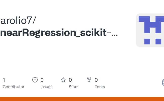 GitHub - Carolio7/linearRegression_scikit-learn