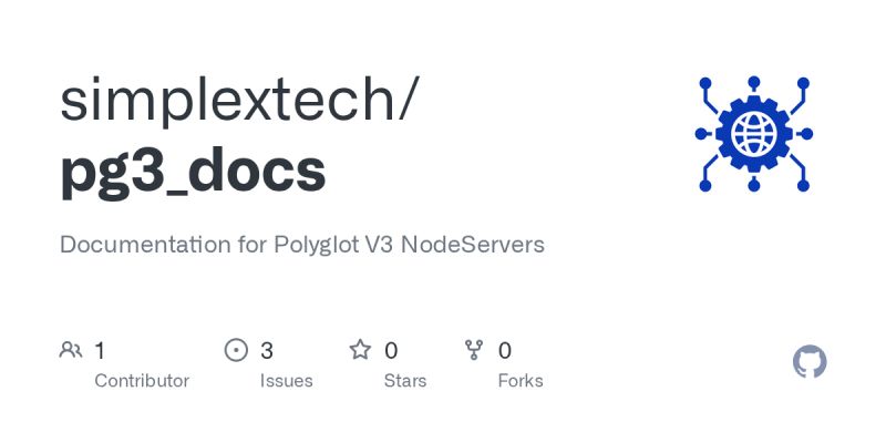 Github Simplextech Pg3 Docs Documentation For Polyglot V3 Nodeservers - Perfect Minimal Image - Desktop