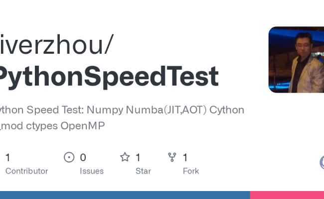 GitHub - Riverzhou/PythonSpeedTest: Python Speed Test: Numpy Numba(JIT ...