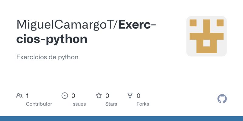 Github Mariana Santos Python Exerc Cios B Sicos De Python - Desktop Landscape Pictures for Desktop
