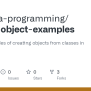 GitHub - Nyu-java-programming/simple-object-examples: Simple Examples ...