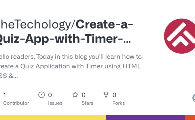 Create-a-Quiz-App-with-Timer-using-HTML-CSS-JavaScript/index.html At ...