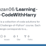 GitHub - Bilalramzan06/Learning-Python-CodeWithHarry: This Repository ...
