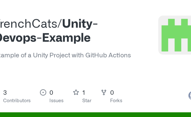 GitHub - TrenchCats/Unity-Devops-Example: Example Of A Unity Project With GitHub Actions