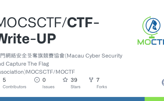 CTF-Write-UP/README.md At Master · MOCSCTF/CTF-Write-UP · GitHub