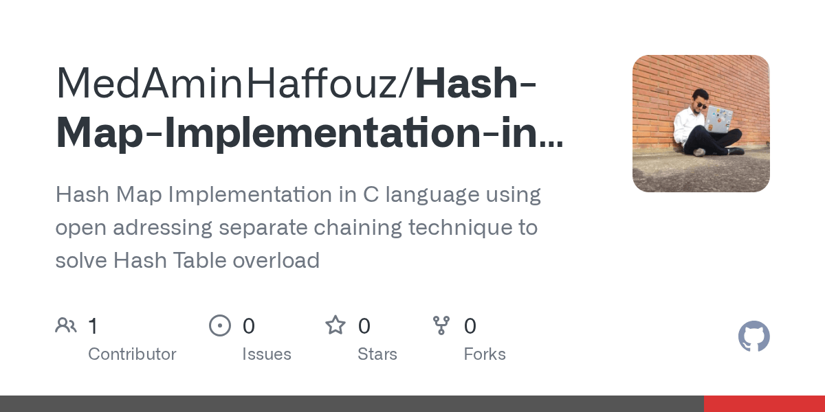 GitHub Hash Map In C Hash Map Hash Map In C