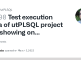 Test Execution Data Of Utplsql Project Not Showing On Sonarcloud