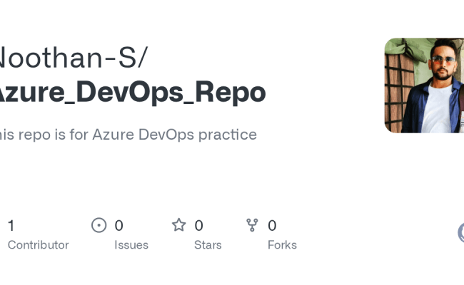 GitHub - Noothan-S/Azure_DevOps_Repo: This Repo Is For Azure DevOps ...