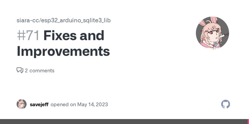 Fixes And Improvements Issue 71 Siara Cc Esp32 Arduino Sqlite3 Lib - Download Modern Space Texture | Retina