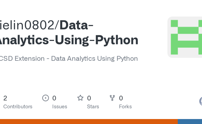 GitHub - Zielin0802/Data-Analytics-Using-Python: UCSD Extension - Data Analytics Using Python