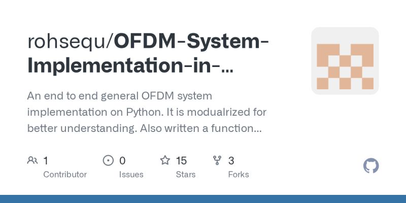 Github Swarchen Ofdm System Implement Simple Ofdm System Using C - Abstract Backgrounds - Incredible Desktop Collection
