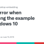 Error When Executing The Example On Windows 10 · Issue #432 · Google/flutter-desktop-embedding ...