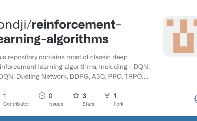 GitHub - Tondji/reinforcement-learning-algorithms: This Repository Contains Most Of Classic Deep ...