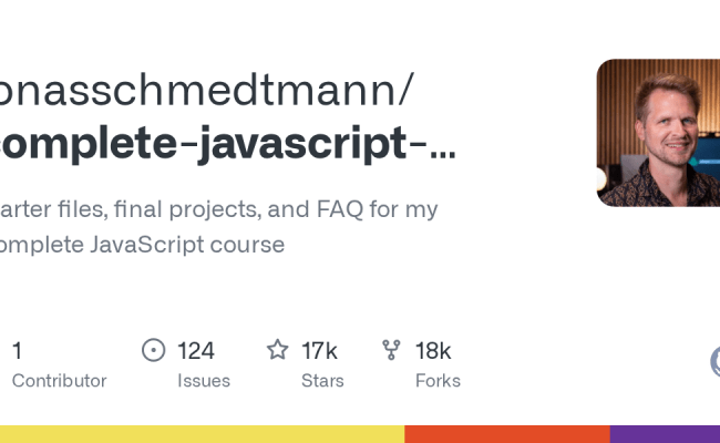 Issues · Jonasschmedtmann/complete-javascript-course · GitHub