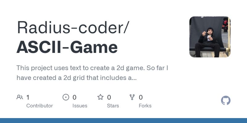 Github Radius Coder Ascii Game This Project Uses Text To Create A 2d - Nature Wallpapers - Modern HD Collection