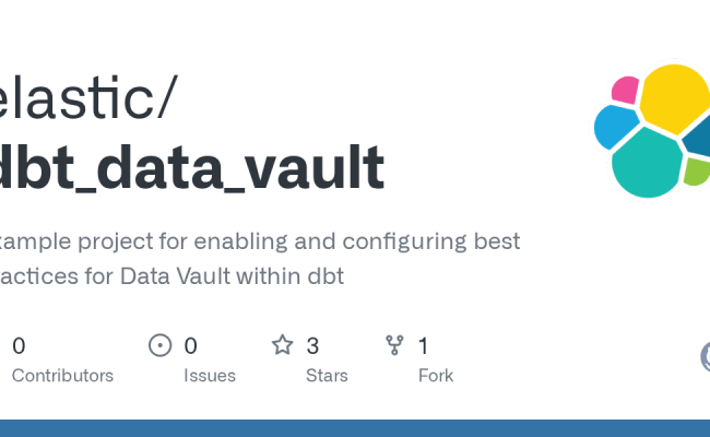 GitHub - Elastic/dbt_data_vault: Example Project For Enabling And ...
