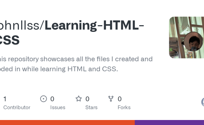 GitHub - JigsProgrammer/Learning-HTML-CSS: This Repository Showcases ...