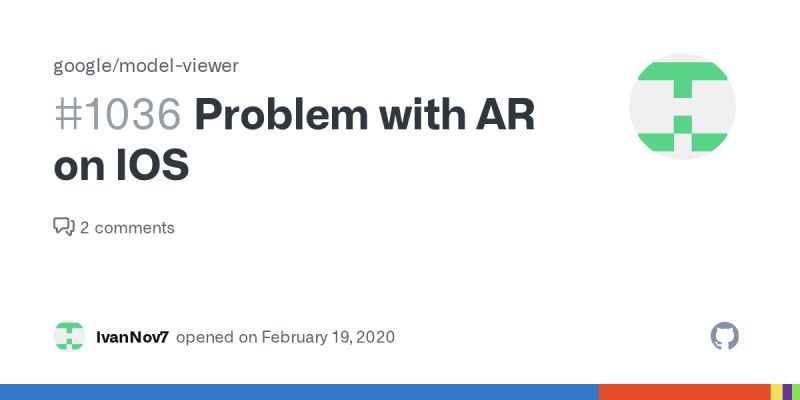 Problem With Ar On Ios Issue 1036 Google Model Viewer Github - Professional Desktop Minimal Textures | Free Download