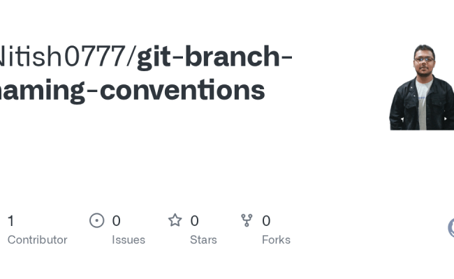 GitHub - Nitish0777/git-branch-naming-conventions