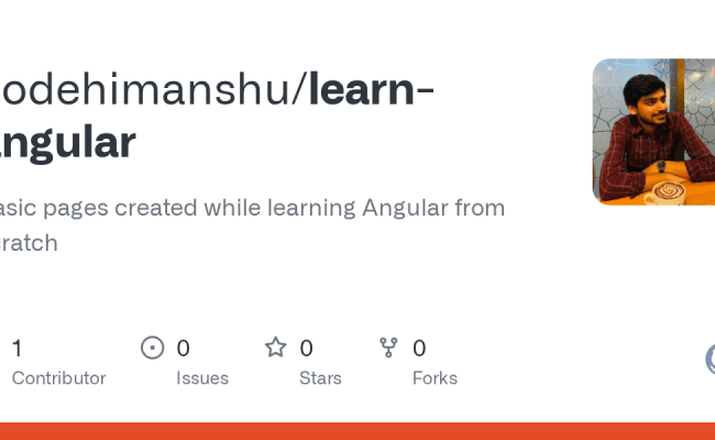 GitHub - Codehimanshu/learn-angular: Basic Pages Created While Learning ...