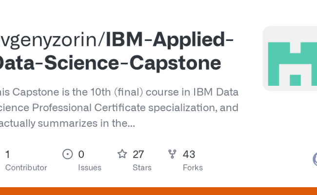 GitHub - Evgenyzorin/IBM-Applied-Data-Science-Capstone: This Capstone ...