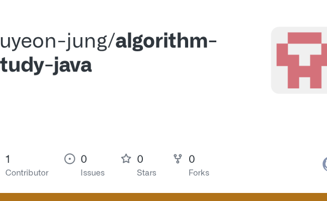 GitHub - Suyeon-jung/algorithm-study-java