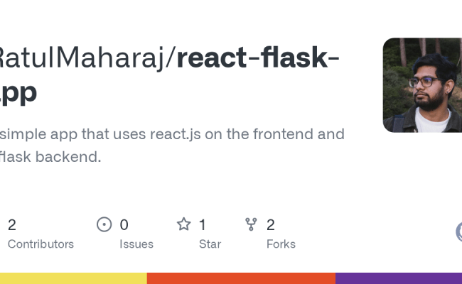 GitHub - RatulMaharaj/react-flask-app: A Simple App That Uses React.js ...