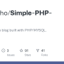 GitHub - Philipinho/Simple-PHP-Blog: This Is A Simple Blog Built With ...