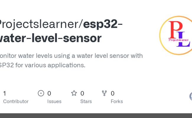 GitHub - Projectslearner/esp32-water-level-sensor: Monitor Water Levels ...
