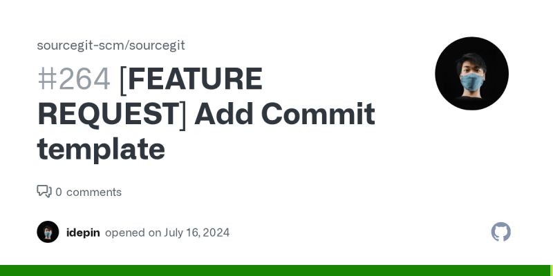 Feature Request Add Commit Template Issue 264 Sourcegit Scm Sourcegit Github - Colorful Art Collection - Retina Quality