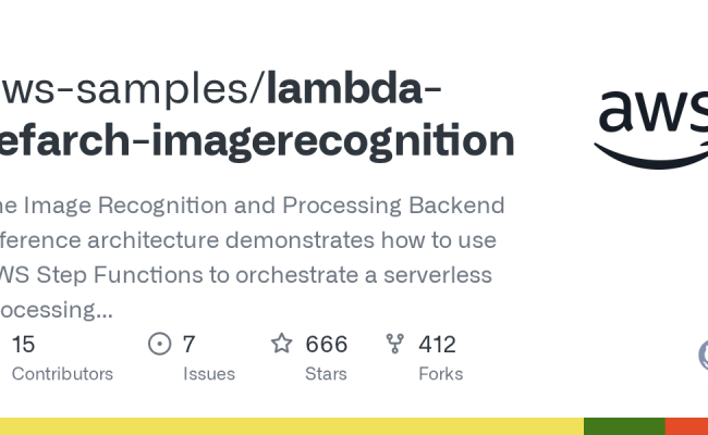 GitHub - Aws-samples/lambda-refarch-imagerecognition: The Image ...