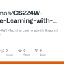 GitHub - StevRamos/CS224W-Machine-Learning-with-Graphs: Stanford CS224W ...