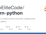 Github Theelitecode Learn Python This Repo Contains All The Code