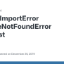 ImportError ModuleNotFoundError In Pytest · Issue #6370 · Pytest-dev ...