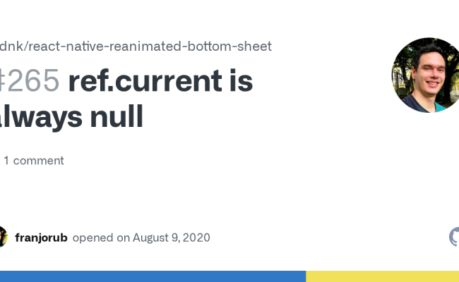 Ref.current Is Always Null · Issue #265 · Osdnk/react-native-reanimated ...