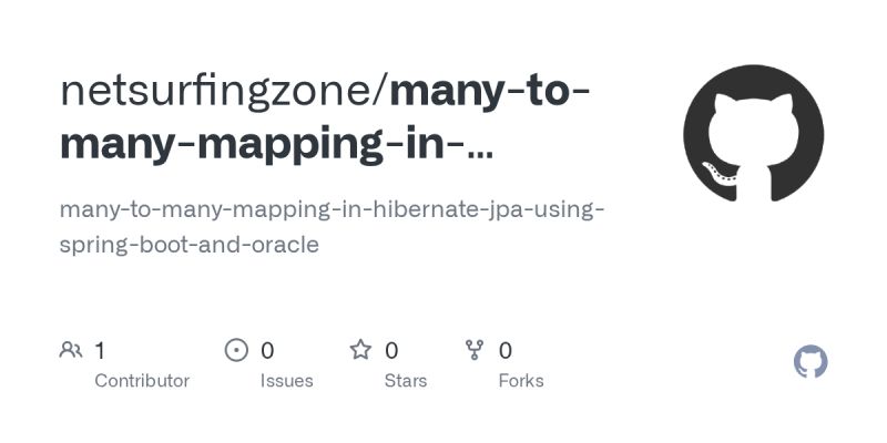 Github Netsurfingzone Many To Many Mapping In Hibernate Jpa Using - Nature Pattern Collection - 4K Quality