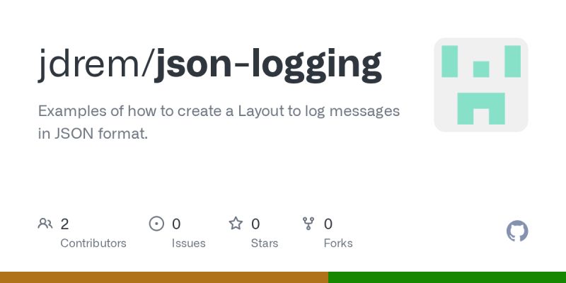 GitHub - jdrem/json-logging: Examples of how to create a Layout to log ...