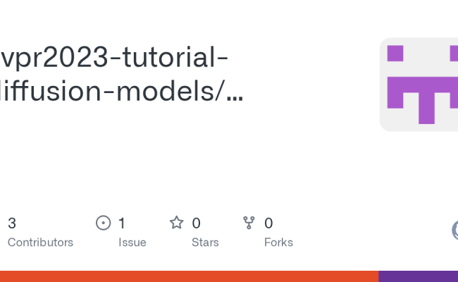 GitHub - Cvpr2023-tutorial-diffusion-models/cvpr2023-tutorial-diffusion ...