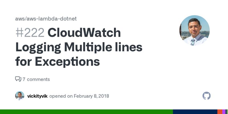 Cloudwatch Logging Multiple Lines For Exceptions Issue 222 Aws Aws Lambda Dotnet Github - Download Amazing Gradient Illustration | High Resolution