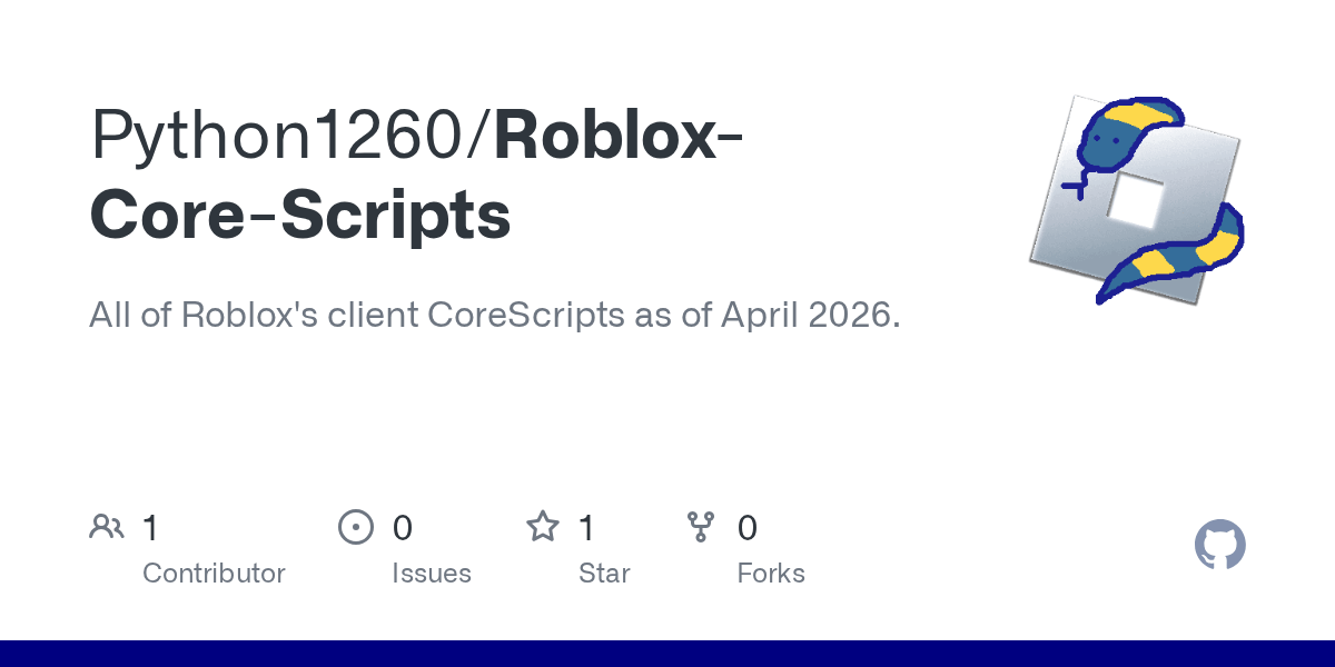 Roblox Core Scripts Scripts At Main Python1260 Roblox Core Scripts Roblox Core Scripts