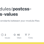 GitHub - Css-modules/postcss-modules-values: Pass Arbitrary Constants ...