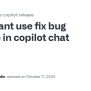 Cant Use Fix Bug Feature In Copilot Chat · Issue #472 · Microsoft ...