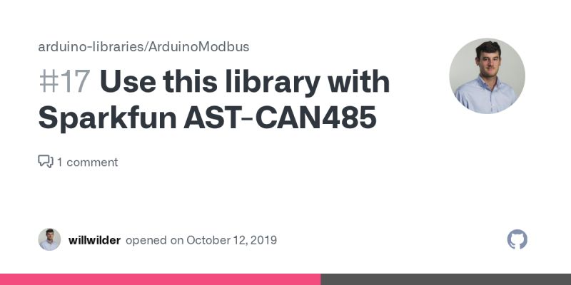 Use This Library With Sparkfun Ast Can485 Issue 17 Arduino Libraries Arduinomodbus Github - Mobile Space Designs for Desktop